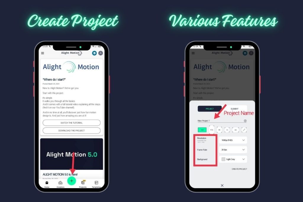 Alight motion app